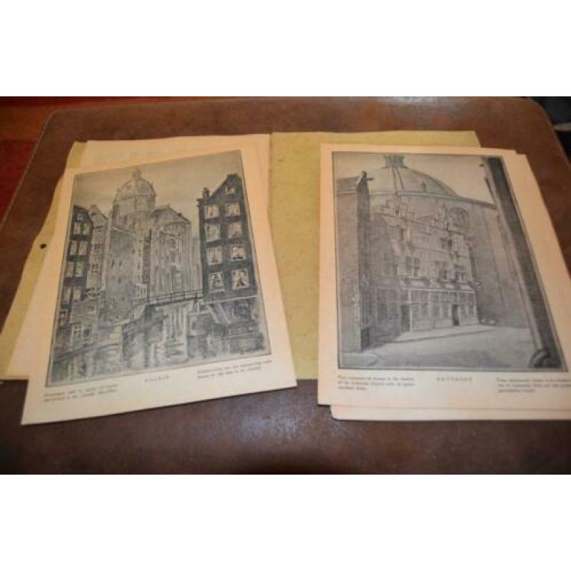 Old Amsterdam drawn by Leo Meijer Jr