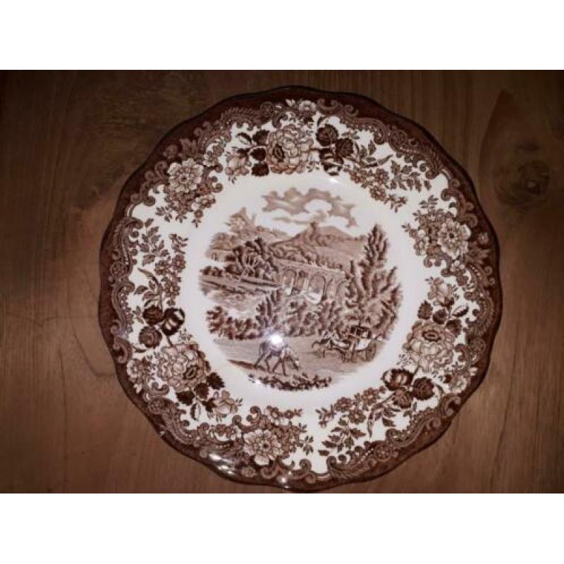 Avon Scenes bruin ontbijtborden (dessertbord)