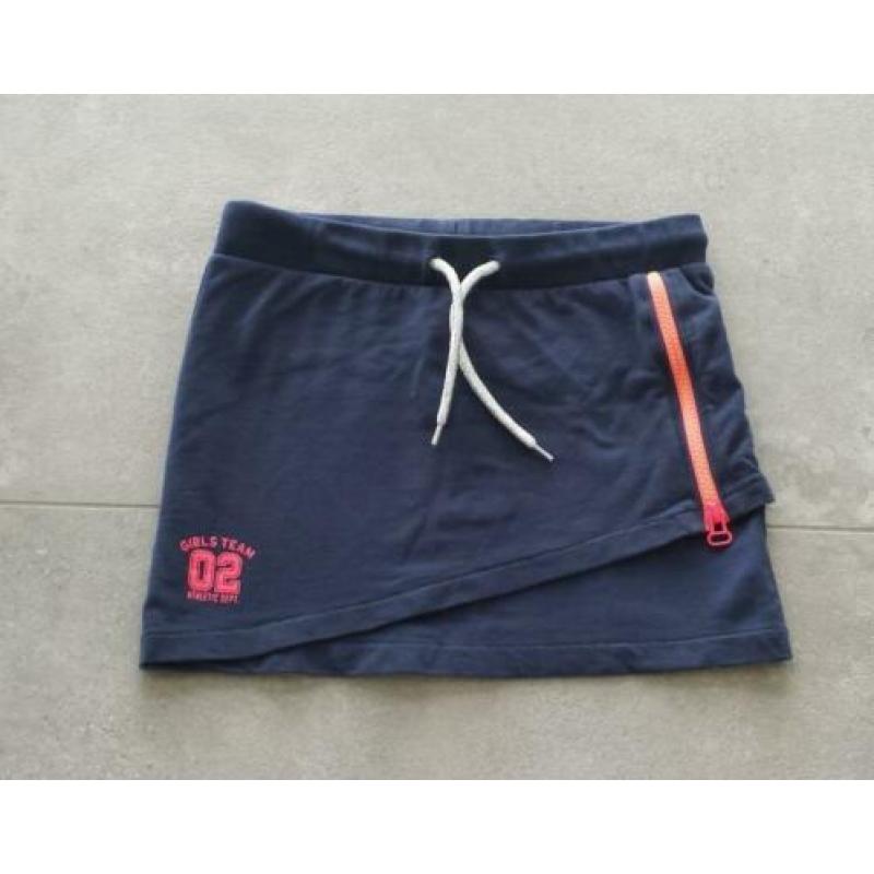D-zine groene imitatie leren plisse rok mt 140-146