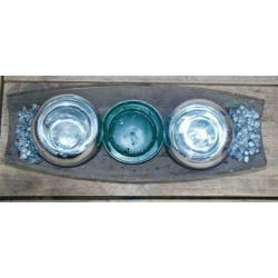 3 Potjes (plankje) voor kerststukje