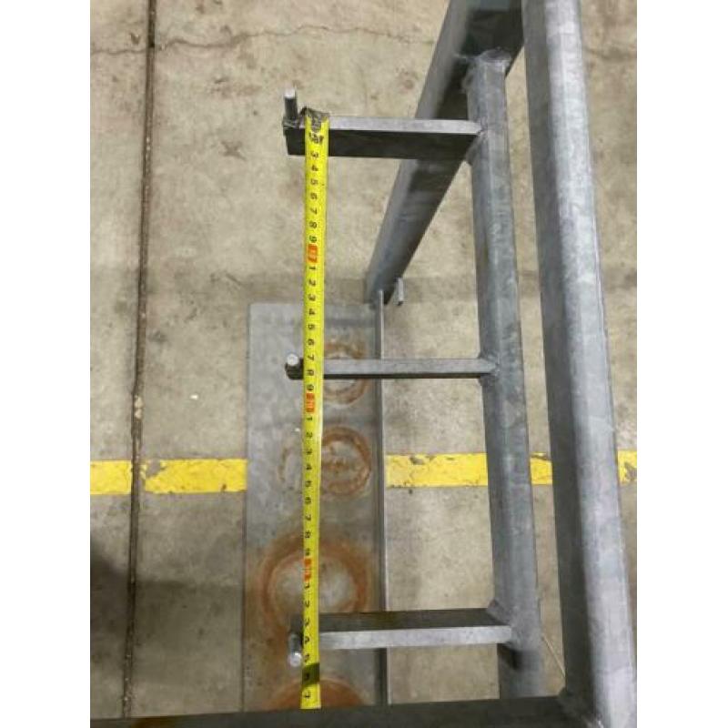 Gasfles opslag wand rek gegalvaniseerd