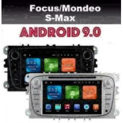 Ford Focus Mondeo S-max navigatie android 9 wifi dab+ carkit