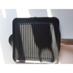 BODUM GRILLPAN NIEUW 24cm GIETIJZER