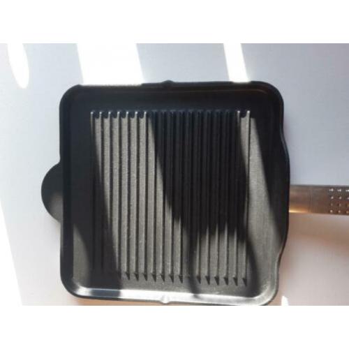 BODUM GRILLPAN NIEUW 24cm GIETIJZER