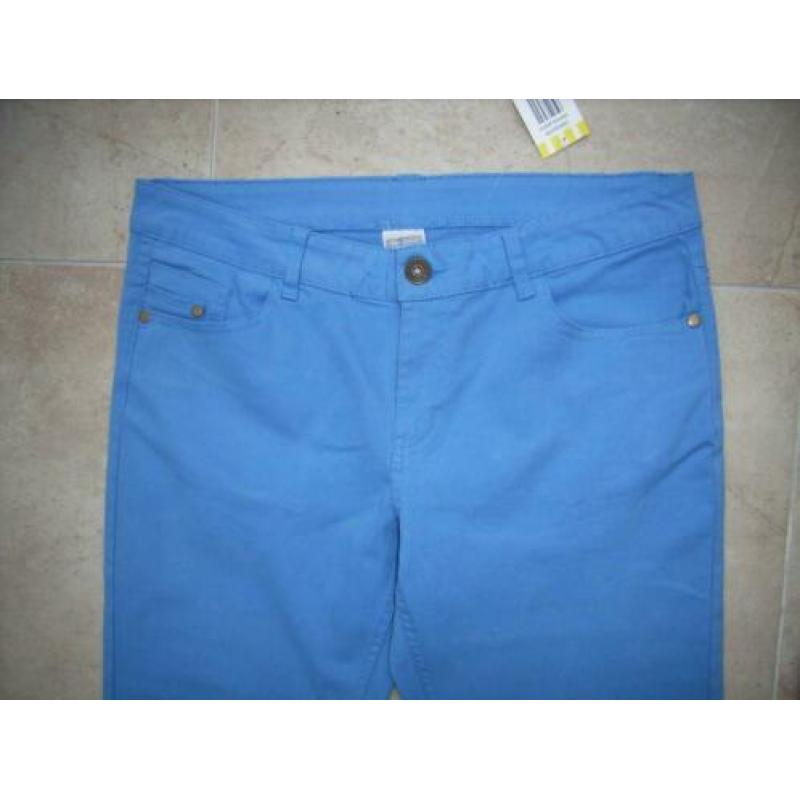 Nieuwe lange broek voorjaar/zomer maat 40 + kaartje blauw