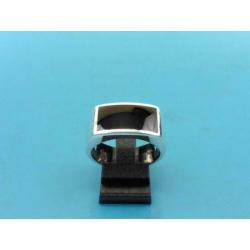 Zilveren ring met onix (Z115)