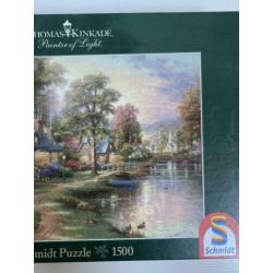 Puzzel thomas kinkade schmidt hometown lake NIEUW