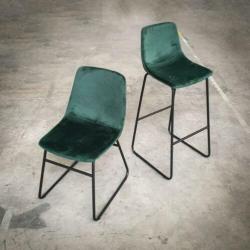 Velours kuipstoelen, Velvet horeca stoelen woood slee. 846