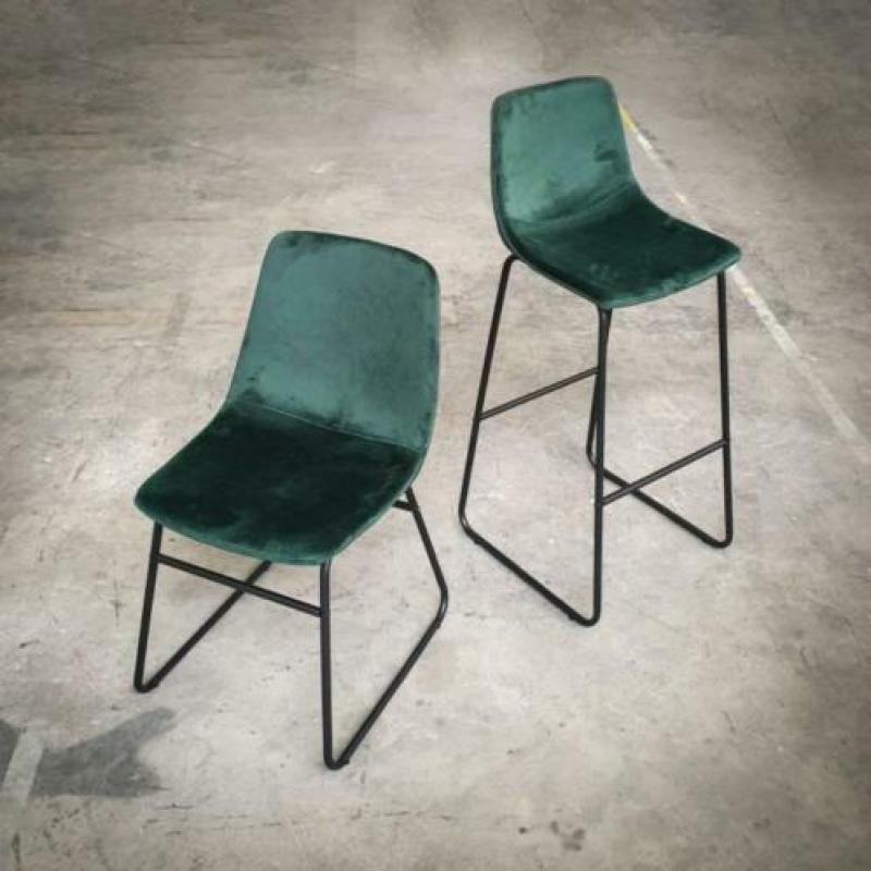 Velours kuipstoelen, Velvet horeca stoelen woood slee. 846