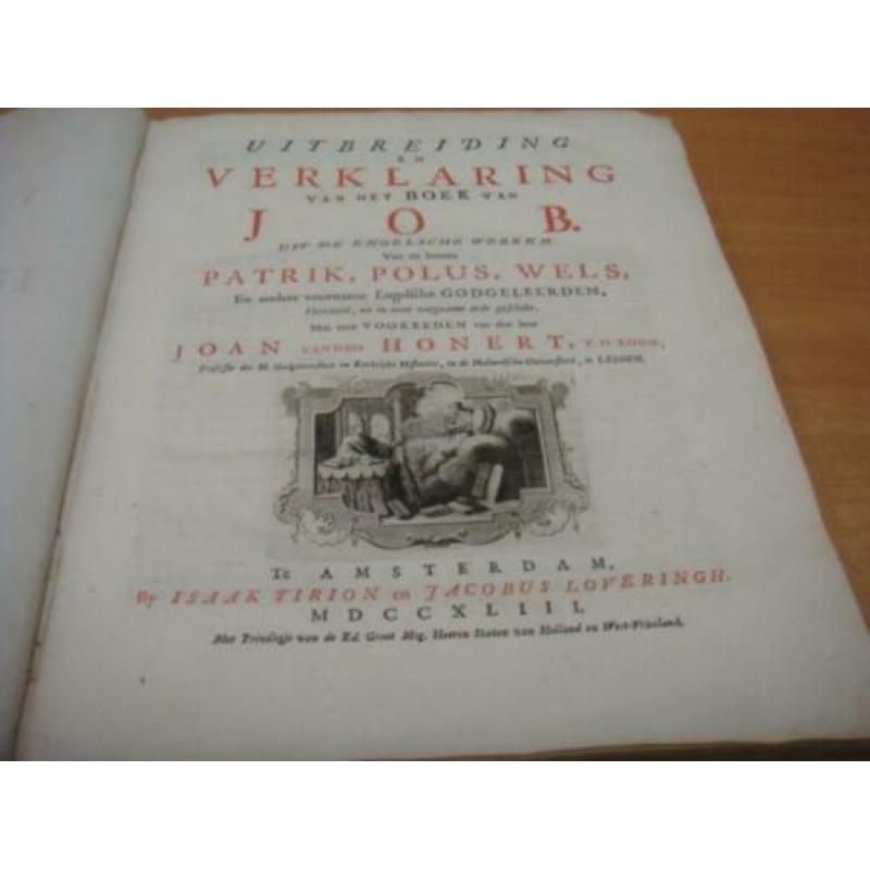 Verklaring van de geheele Heilige Schrift - Het boek Job