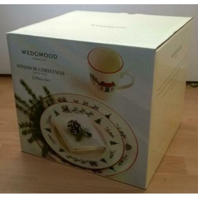 Wedgwood windsor Christmas kerstservies - 12-dlg 4 pers Doos