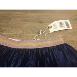 Nieuw plissé rokje NOP blauw glans meisje lente 140 merk