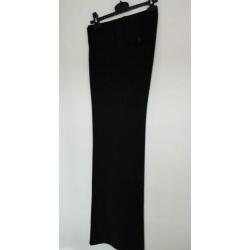 Nette Pantalon/Broek 38/40 Zwart Kreuk en strijkvrij Nieuw