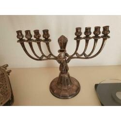 Sterling zilveren chanoekia - Judaica - kandelaar