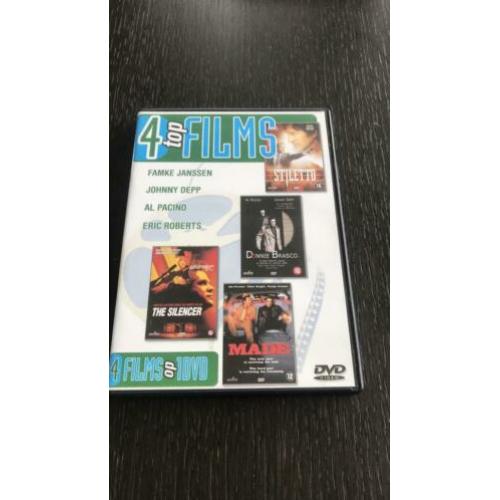 4 topfilms: Donnie Brasco, The Silencer, Stiletto, Made