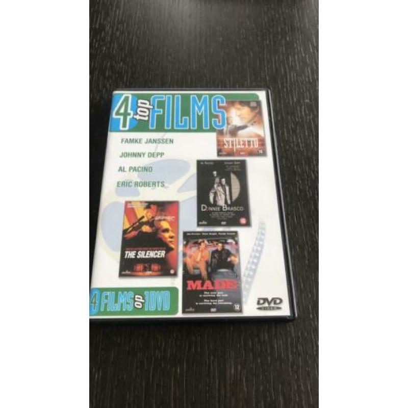 4 topfilms: Donnie Brasco, The Silencer, Stiletto, Made