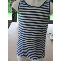 Imps & Elfs erg mooi d. blauw wit gestreept t 'shirtje m 140