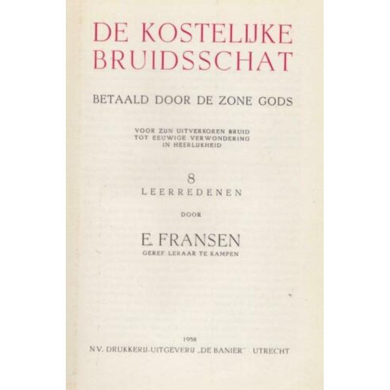 E.Fransen - De Kostelijke Bruidsschat
