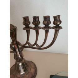 Sterling zilveren chanoekia - Judaica - kandelaar