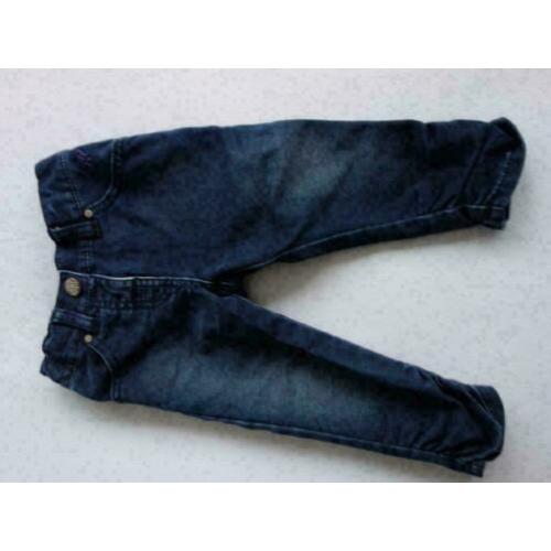 K1045 d.blauwe broek MEXX; Mt=74 Nieuwstaat