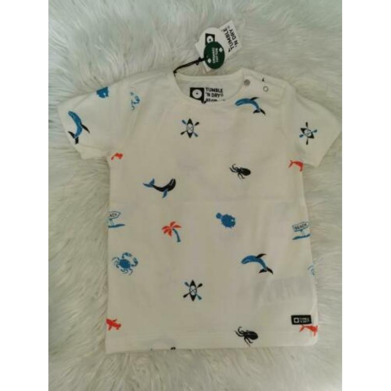 Tumble N Dry Set 4 delig Maat 80 Nieuw Tshirt Zomer Short