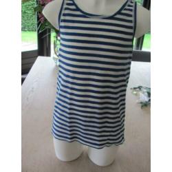 Imps & Elfs erg mooi d. blauw wit gestreept t 'shirtje m 140