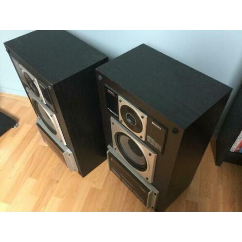 Retro Philips F9412 3-weg speakers,