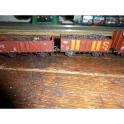 4x wagons geen doos roco Op onzinbiedingen wordt niet gereag