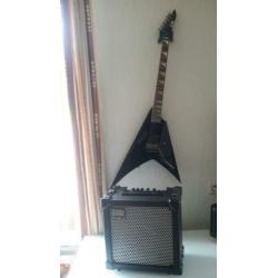ESP/LTD Alexi 200 en Roland Cube 40xl versterker