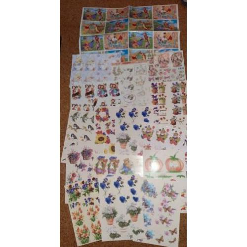 allerlei spullen KAARTEN maken 3D stickers papier kaarten
