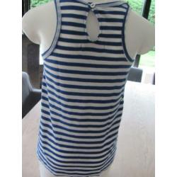 Imps & Elfs erg mooi d. blauw wit gestreept t 'shirtje m 140
