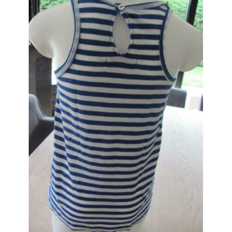 Imps & Elfs erg mooi d. blauw wit gestreept t 'shirtje m 140