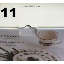 Wedgwood windsor Christmas kerstservies - 12-dlg 4 pers Doos