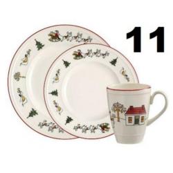 Wedgwood windsor Christmas kerstservies - 12-dlg 4 pers Doos