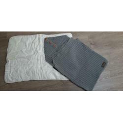 Wagen/wieg dekbedje + maxicosiezak. ZGAN los verkrijgbaar