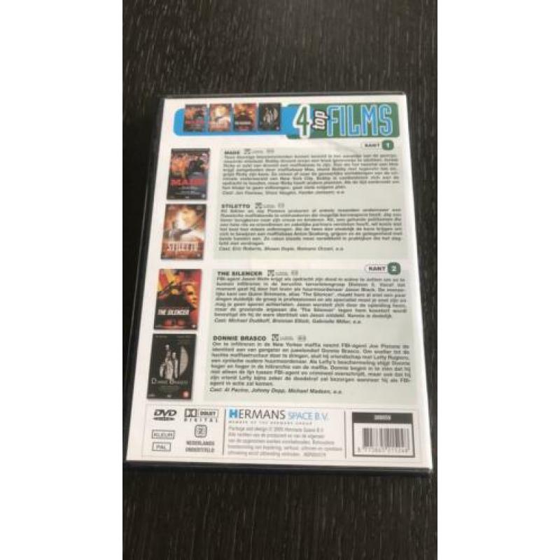4 topfilms: Donnie Brasco, The Silencer, Stiletto, Made