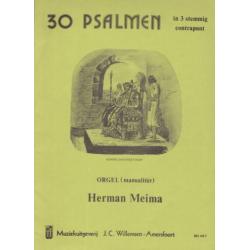 Herman Meima - 30 PSALMEN in 3 stemmig contrapunt