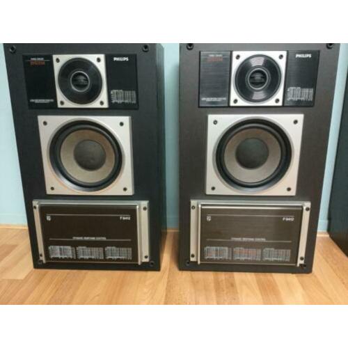 Retro Philips F9412 3-weg speakers,