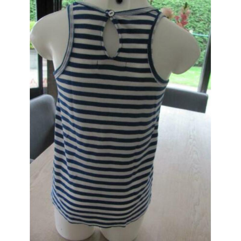 Imps & Elfs erg mooi d. blauw wit gestreept t 'shirtje m 140