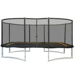 Magic Jump rechthoekige trampoline 525 x 305 met net 470