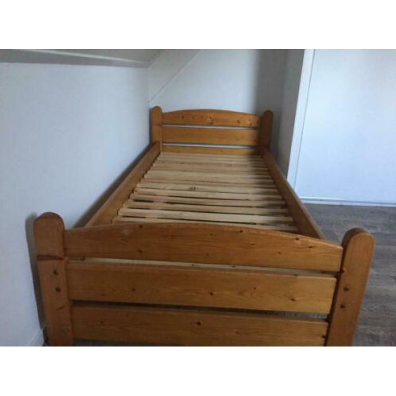 Grenen bed 1- persoons
