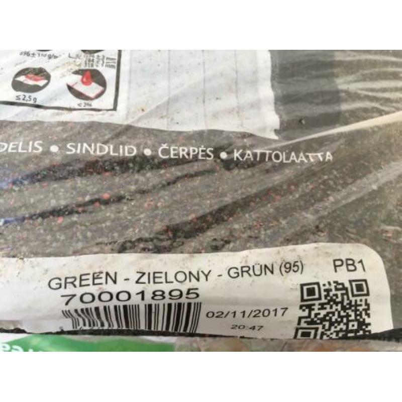 Shingles dakbedekking GROEN voor tuinhuis of overkapping