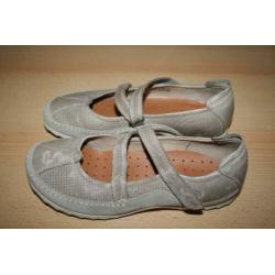 Ecco leren taupe kleur schoenen mt 37