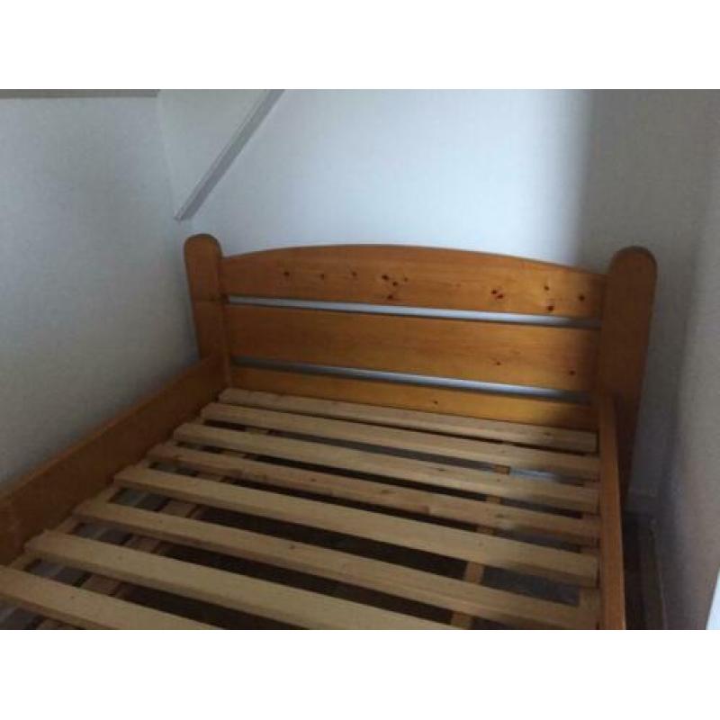 Grenen bed 1- persoons