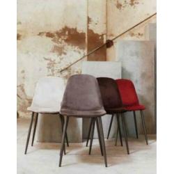 Velours kuipstoelen, Velvet horeca stoelen woood slee. 846