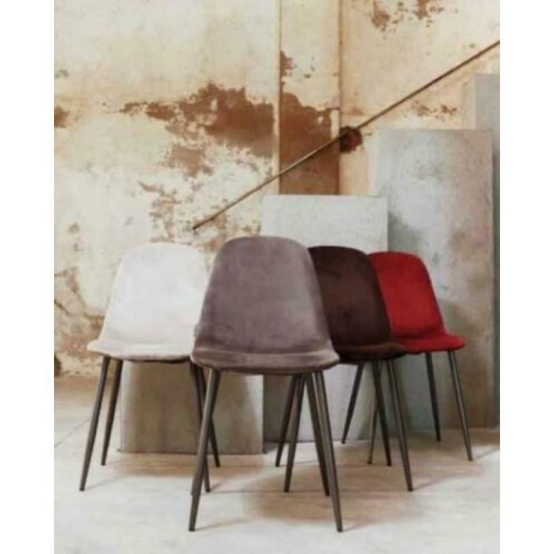 Velours kuipstoelen, Velvet horeca stoelen woood slee. 846