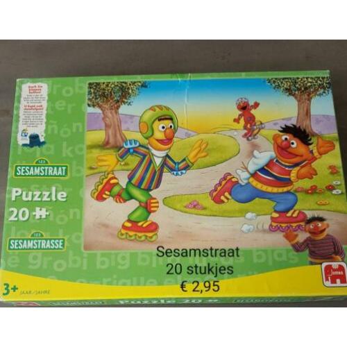 Kinderpuzzels 3-7 jr, 15 tot 104 stukjes, nieuw en 2e hands