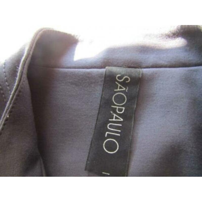 D1869 SAO PAULO mt 44 nieuw jasje bolero mauve jersey studs