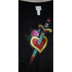 nieuw leuke crop top hart tattoo medium