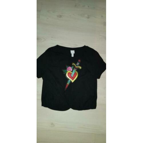 nieuw leuke crop top hart tattoo medium